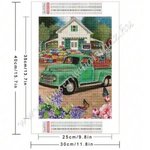 gocsejwebaruhaz-gyemantszemes-kirako-z18-XD-311-zold-jeep-viragokkal-gocsejplaza